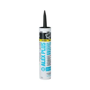 ALEX PLUS BLACK W/ SILICONE SEALANT DAP ALEX PLUS BLACK W/ SILICONE SEALANT DAP